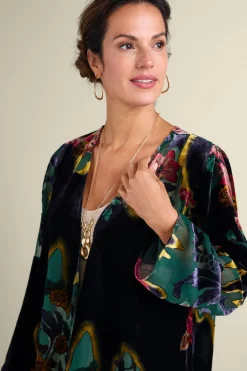 Online Soft Surroundings Aaliyah Floral Velvet Topper SecretGardenBurnout