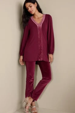 Best Soft Surroundings Adornment Top Cabernet