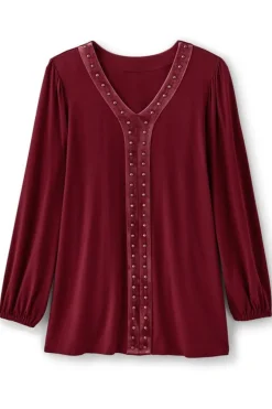 Best Soft Surroundings Adornment Top Cabernet