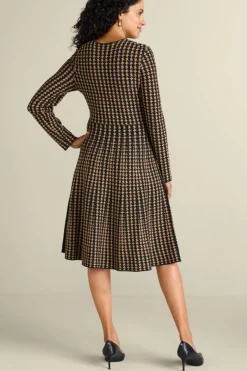 Soft Surroundings Aida Surplice Dress Hazelnut