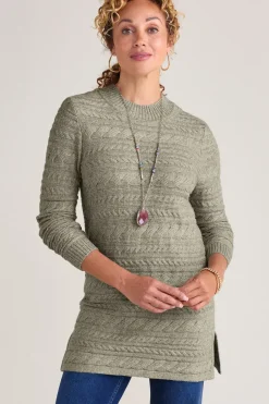 Sale Soft Surroundings Alena Cable Sweater Tunic