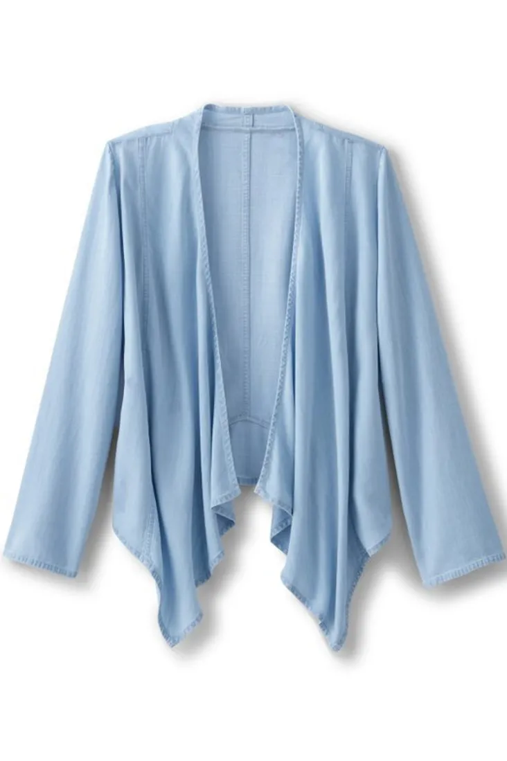 Sale Soft Surroundings Alicante Tencel™ Topper LightChambray