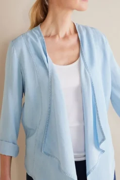 Sale Soft Surroundings Alicante Tencel™ Topper LightChambray