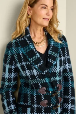 Best Soft Surroundings Alpine Plaid Sweater Coat NaturallyFallPlaid