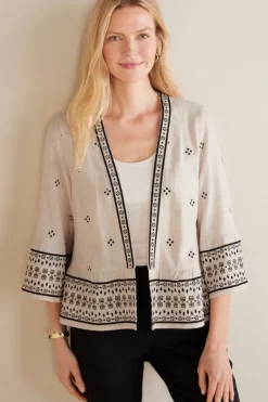 Hot Soft Surroundings Amantea Jacket Moonbeam