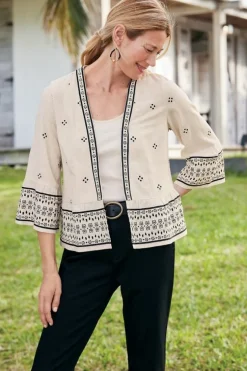 Hot Soft Surroundings Amantea Jacket Moonbeam