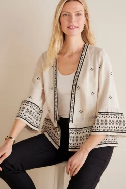 Hot Soft Surroundings Amantea Jacket Moonbeam