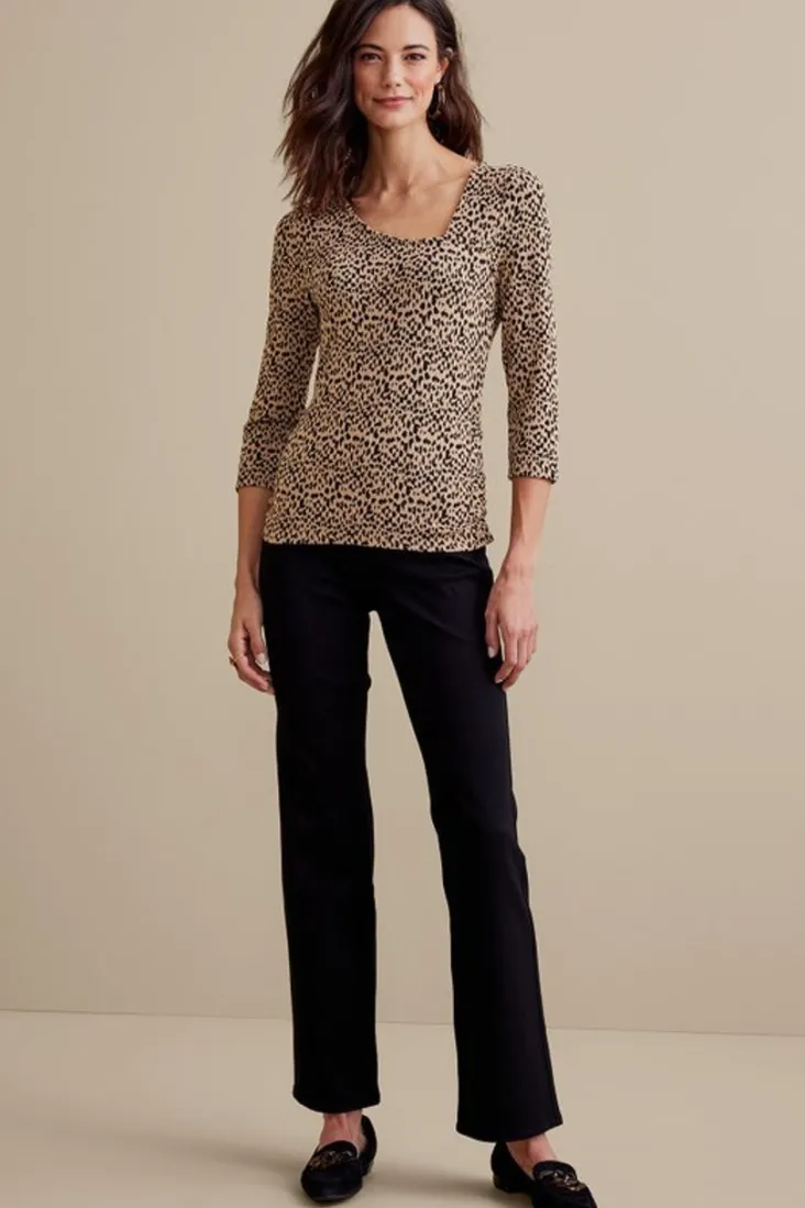 Discount Soft Surroundings Anesha Top Leopard