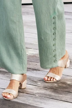 Best Soft Surroundings Antelope Amelia Textured Sandal Gold