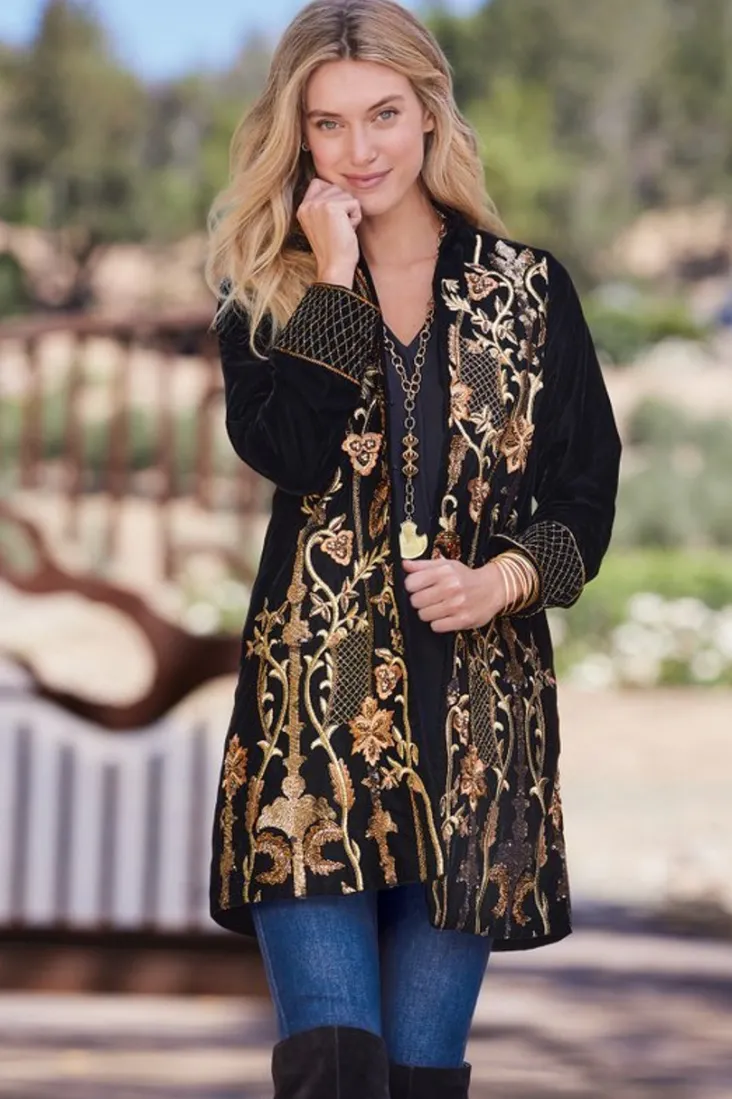 Discount Soft Surroundings Antoinette Jacket Black