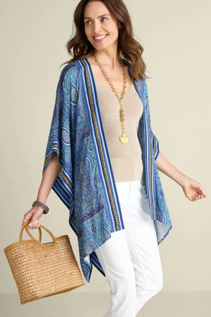 Soft Surroundings April Woven Bag Tan