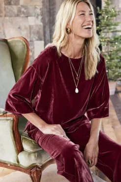 Hot Soft Surroundings Aria Velvet Top