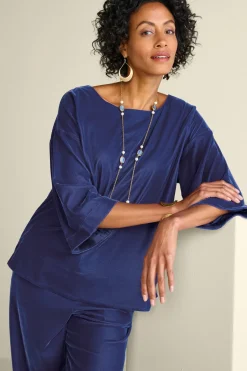 Hot Soft Surroundings Aria Velvet Top
