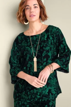 Hot Soft Surroundings Aria Velvet Top