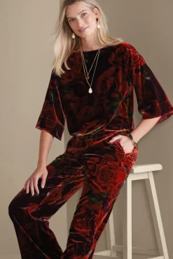 Hot Soft Surroundings Aria Velvet Top