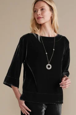 Hot Soft Surroundings Aria Velvet Top