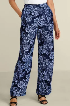 New Soft Surroundings Aria Velvet Wide Leg Pants