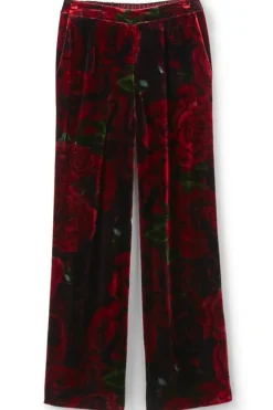 New Soft Surroundings Aria Velvet Wide Leg Pants