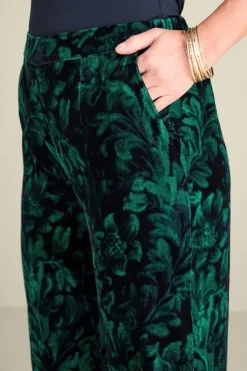 New Soft Surroundings Aria Velvet Wide Leg Pants
