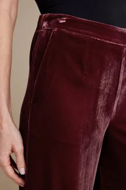New Soft Surroundings Aria Velvet Wide Leg Pants