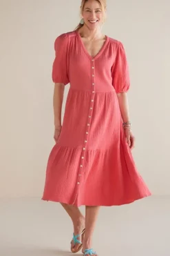 Outlet Soft Surroundings Arielle Gauze Midi Dress