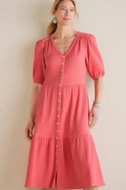Outlet Soft Surroundings Arielle Gauze Midi Dress