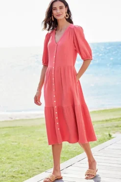 Outlet Soft Surroundings Arielle Gauze Midi Dress