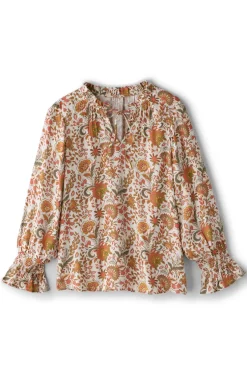 Clearance Soft Surroundings Asha Long Sleeve Top AutumnalGarden
