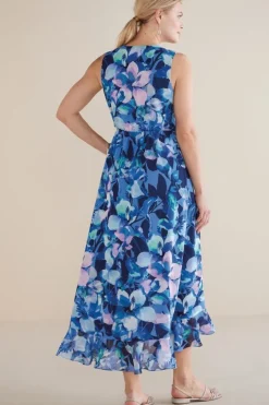 New Soft Surroundings Ashlyn Maxi Dress PurpleFloral