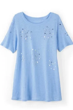 Hot Soft Surroundings Astra Linen Tee