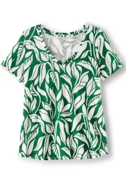 Soft Surroundings Aubrey Linen Slub Tee