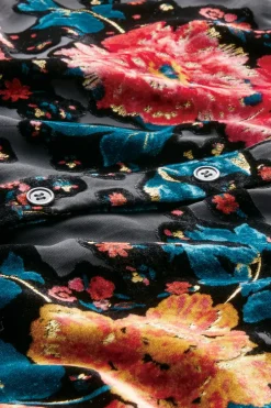 Soft Surroundings Autumn Velvet Tunic BlackMulti