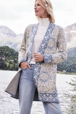 Hot Soft Surroundings Barra Cardigan MedallionMulti