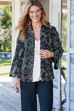 Soft Surroundings Beatrix Topper Black