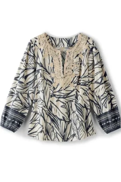 Soft Surroundings Bellamy Top PaoloPalm/OsascoBorder