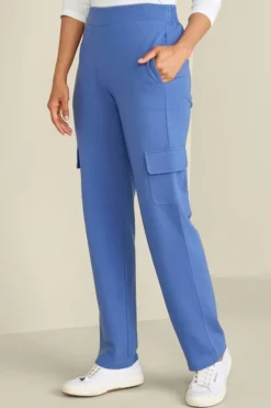 Online Soft Surroundings Birdie French Terry Cargo Pants TrueNavy