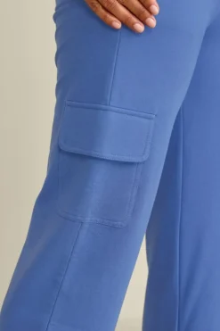 Online Soft Surroundings Birdie French Terry Cargo Pants TrueNavy