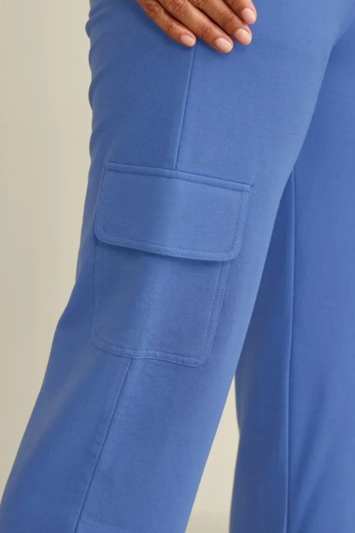 Online Soft Surroundings Birdie French Terry Cargo Pants TrueNavy