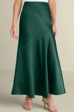Online Soft Surroundings Blaise Satin Skirt