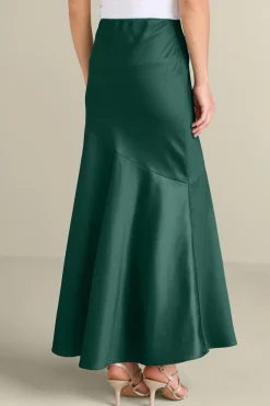 Online Soft Surroundings Blaise Satin Skirt