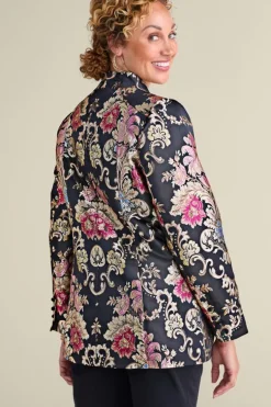 Outlet Soft Surroundings Branca Jacquard Jacket RoseBaroqueJacquard