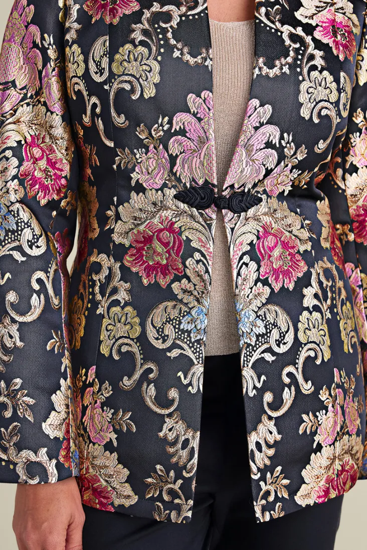 Outlet Soft Surroundings Branca Jacquard Jacket RoseBaroqueJacquard