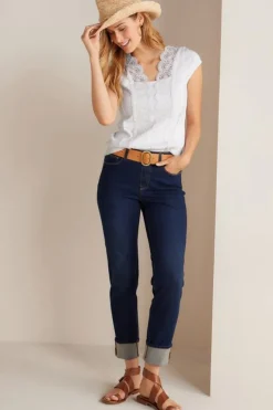 New Soft Surroundings Breelyn Top I White