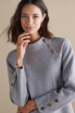 Outlet Soft Surroundings Brooke Tunic Black/WhiteCombo