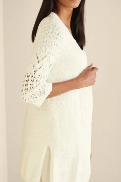 Best Soft Surroundings Calistoga Pointelle Cardigan GreenMilieu
