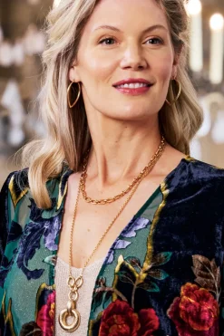 New Soft Surroundings Cara Necklace Set Gold