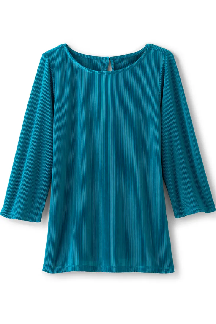 Discount Soft Surroundings Cella Plisse Tunic DeepLagoon