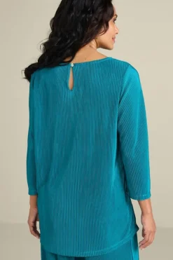 Discount Soft Surroundings Cella Plisse Tunic DeepLagoon