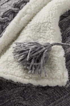 Clearance Soft Surroundings Chenille Sherpa Wearable Throw