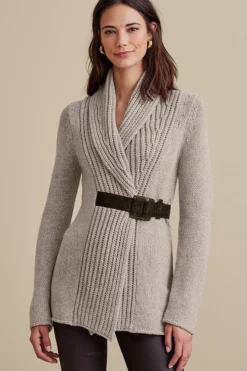 Clearance Soft Surroundings Country Weekend Sweater Taupe